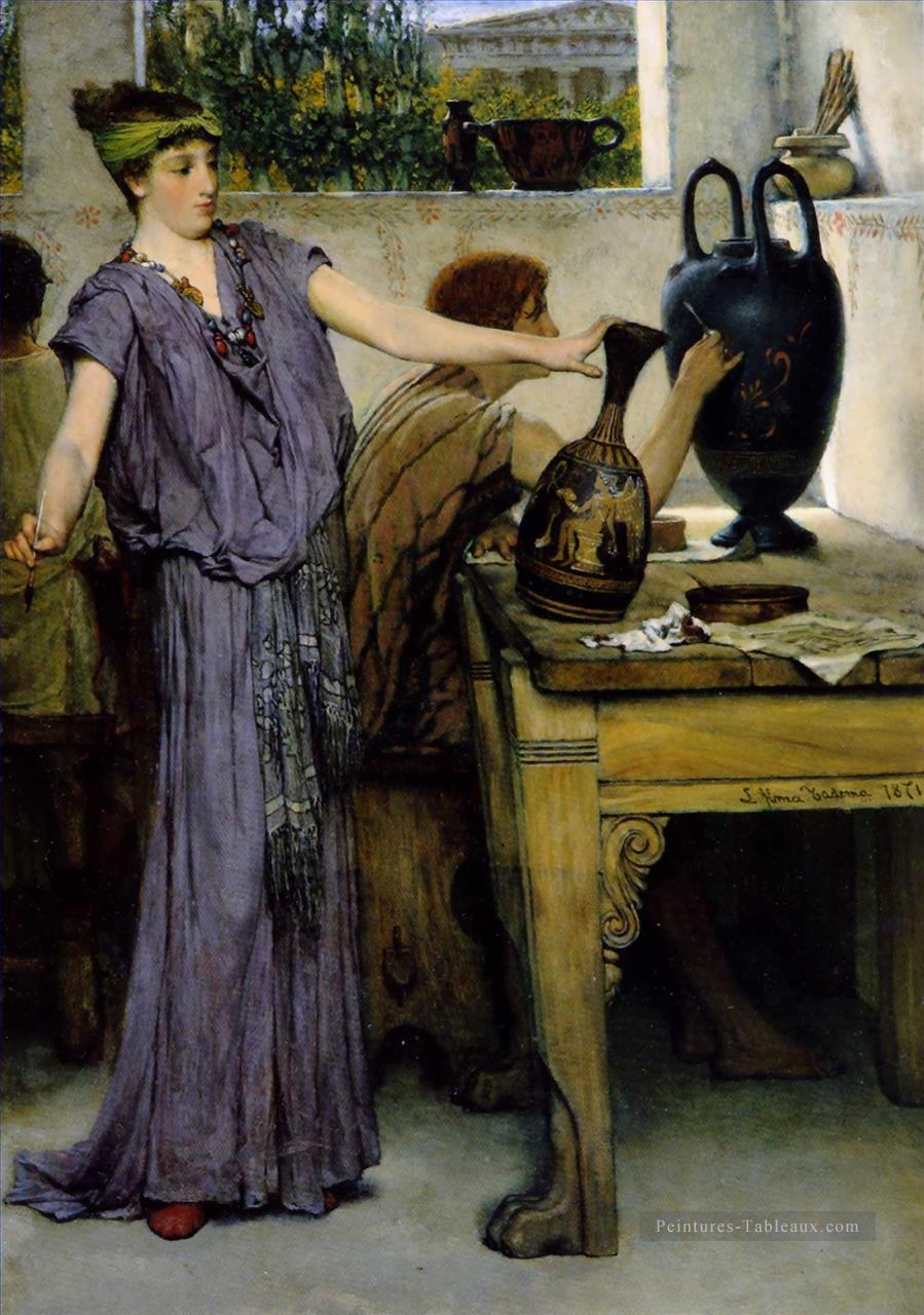 poterie peinture romantique Sir Lawrence Alma Tadema Peintures à l'huile
